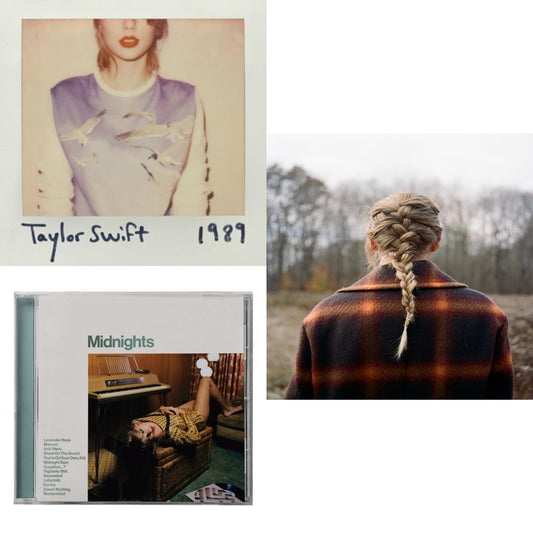 Taylor Swift - Evermore (X) & Midnights (X) (Jade Green CD) & 1989
