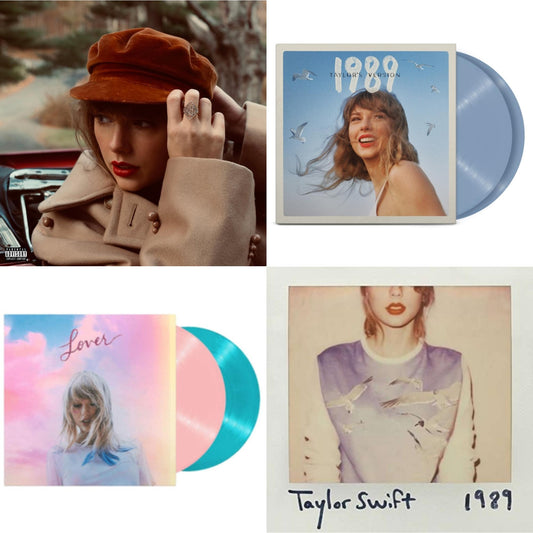 Taylor Swift - Red (Taylor's Version) (4LP) & 1989 (Taylor's Version) (2LP/Crystal Skies Blue Vinyl) & Lover & 1989