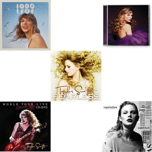 Taylor Swift - Speak Now (Taylor's Version) (2CD) & 1989 (Taylor's Version) & Speak Now World Tour Live (CD/DVD) & Fearless & Reputation