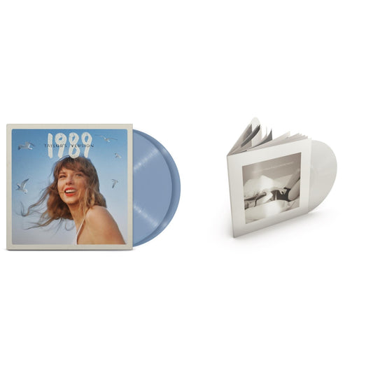 Taylor Swift - 1989 (Taylor's Version) (2LP/Crystal Skies Blue Vinyl) & Tortured Poets Department (X) (Ghosted White Vinyl/2LP/Manuscript- Bonus Track)