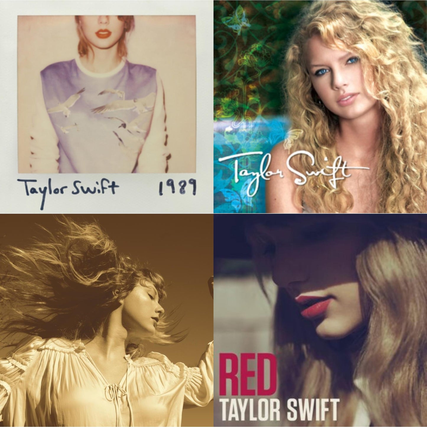 Taylor Swift - Fearless (Taylor's Version) (2CD) & Taylor Swift & Red & 1989