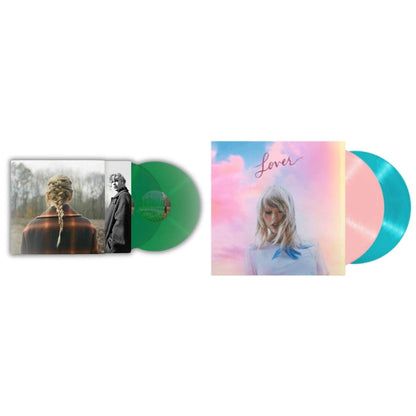 Taylor Swift - Taylor Swift - Evermore (Translucent Green Vinyl/2LP) & Lover Vinyl Record