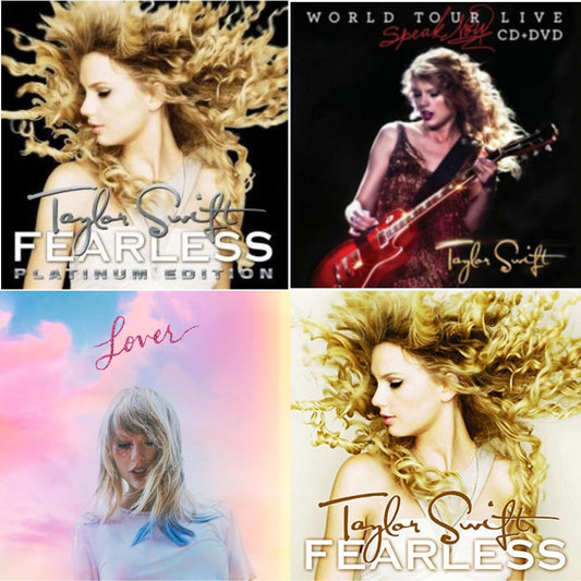 Taylor Swift - Fearless & Speak Now World Tour Live (CD/DVD) & Lover (Deluxe) (Version 1) & Fearless