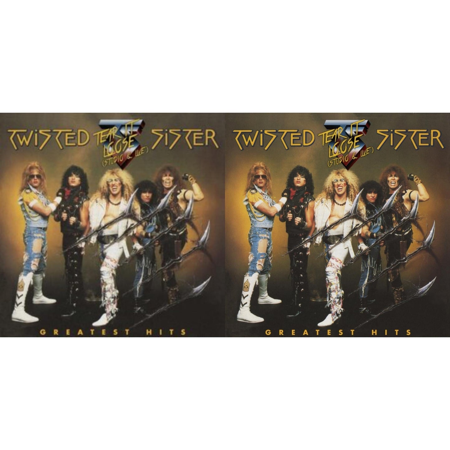 Twisted Sister - Greatest Hits -Tear It Loose - Atlantic Years - Studio & Live (Translucent Gold LP Vinyl/Limited) & Greatest Hits -Tear It Loose - Atlantic Years - Studio & Live (Translucent Red LP Vinyl/Limited)