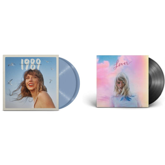 Taylor Swift - 1989 (Taylor's Version) (2LP/Crystal Skies Blue Vinyl) & Lover (2LP)