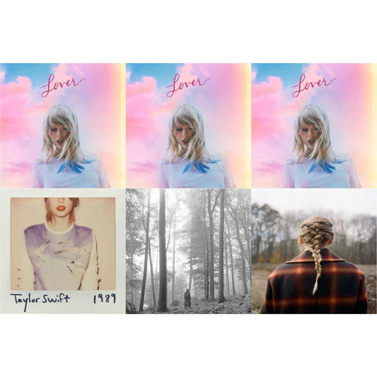 Taylor Swift - Folklore (Edited) & Evermore (X) & 1989 & Lover (Deluxe) (Version 1) & Lover (Deluxe) (Version 2) & Lover - CD Bundle