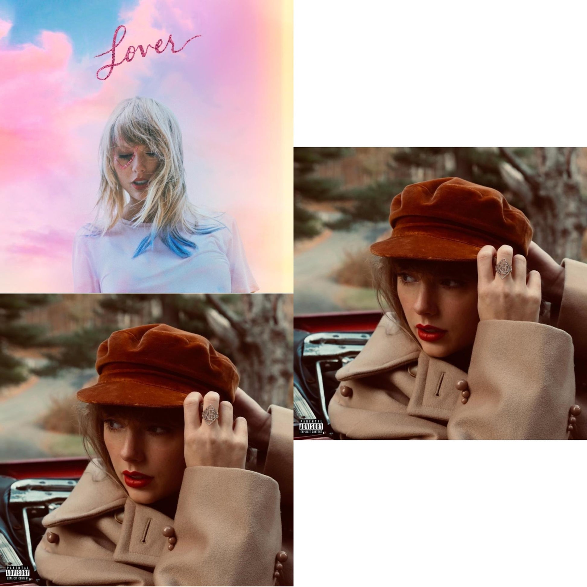 Taylor Swift - Red (Taylor's Version) (X) (2CD) & Red (Taylor's Version) (Edited) (2CD) & Lover (Deluxe) (Version 1)