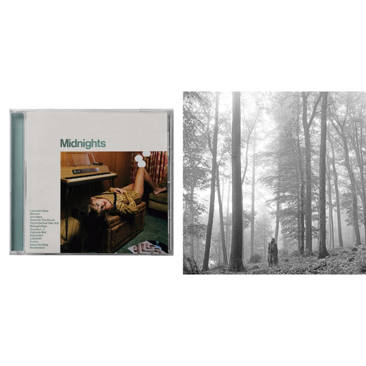 Taylor Swift - Folklore (Edited) & Midnights (X) (Jade Green CD)
