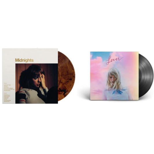 Taylor Swift - Midnights (X) (Mahogany Color LP Vinyl) & Lover (2LP)