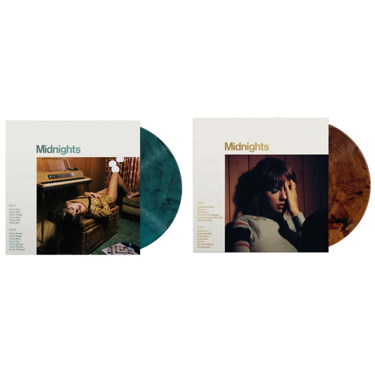 Taylor Swift - Midnights (X) (Jade Green LP Vinyl) & Midnights (X) (Mahogany Color LP Vinyl)