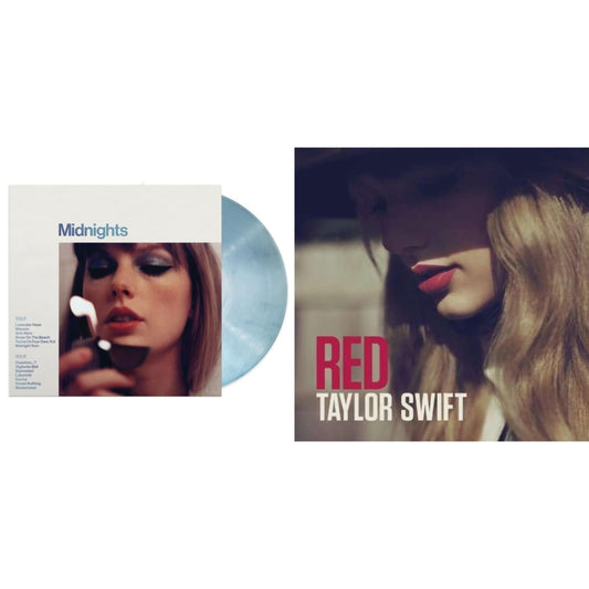 Taylor Swift - Midnights (X) (Moonstone Blue LP Vinyl) & Red
