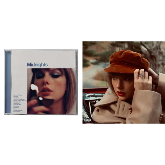 Taylor Swift - Red (Taylor's Version) (Edited) (2CD) & Midnights (X) (Moonstone Blue CD)