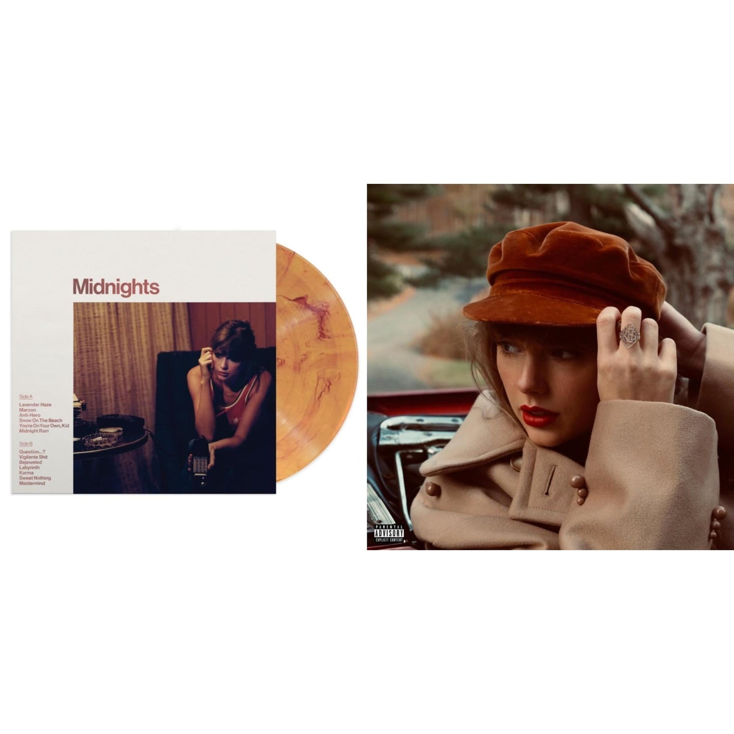 Taylor Swift - Red (Taylor's Version) (4LP) & Midnights (X) (Blood Moon LP Vinyl)