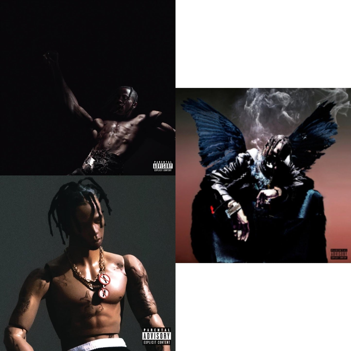 Travis Scott - Utopia (X) & Rodeo (Exp) & Birds In The Trap Sing Mcknight (Pa) - CD Bundle
