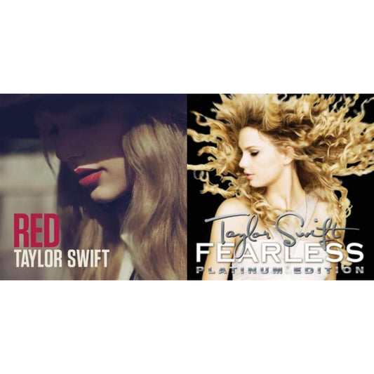 Taylor Swift - Red & Fearless Platinum Edition - LP Vinyl Bundle