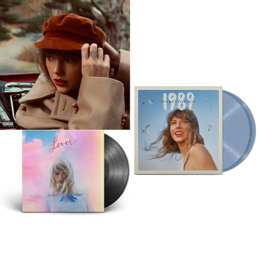 Taylor Swift - Red (Taylor's Version) (4LP) & Lover (2LP) & 1989 (Taylor's Version) (2LP/Crystal Skies Blue Vinyl)