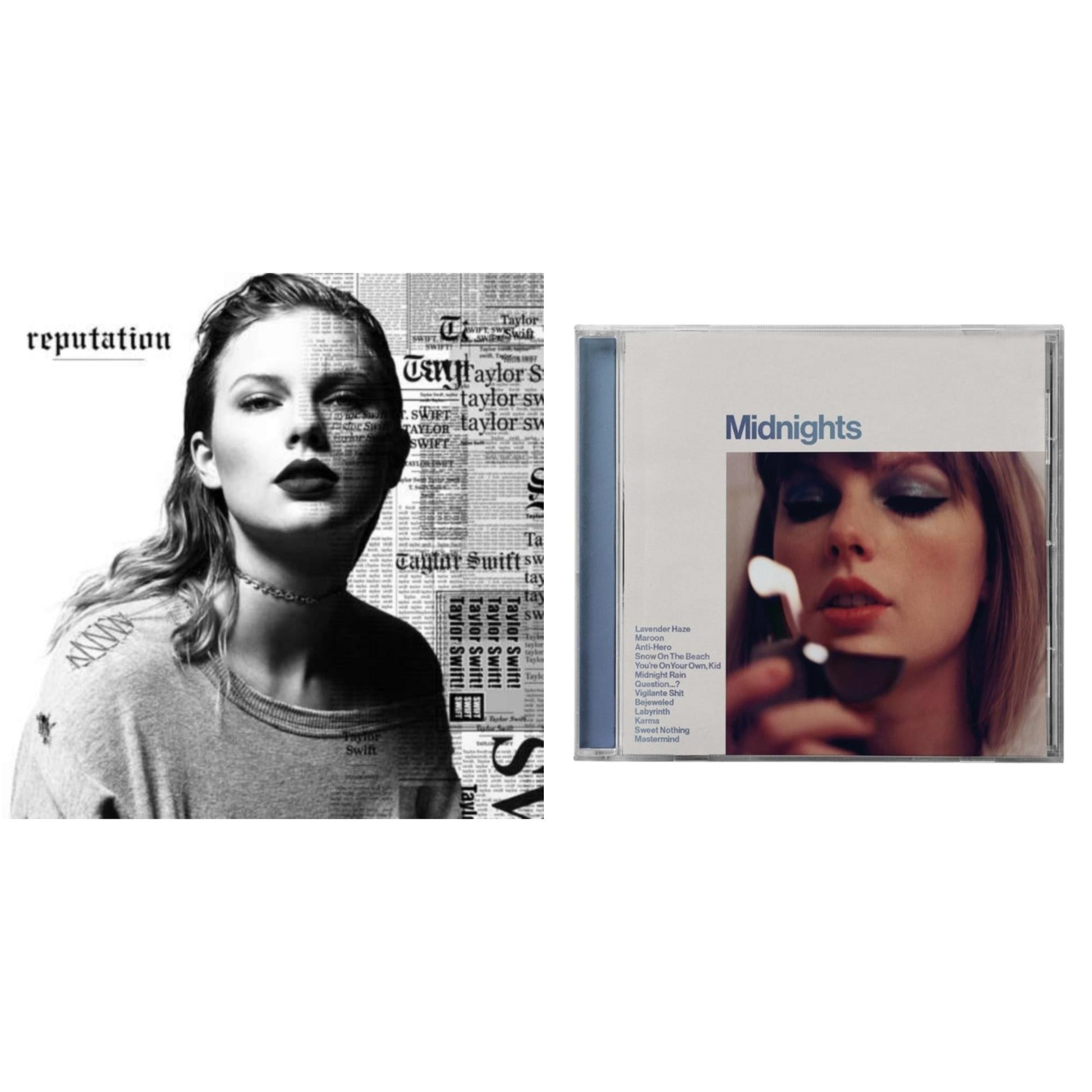 Taylor Swift - Midnights (X) (Moonstone Blue CD) & Reputation