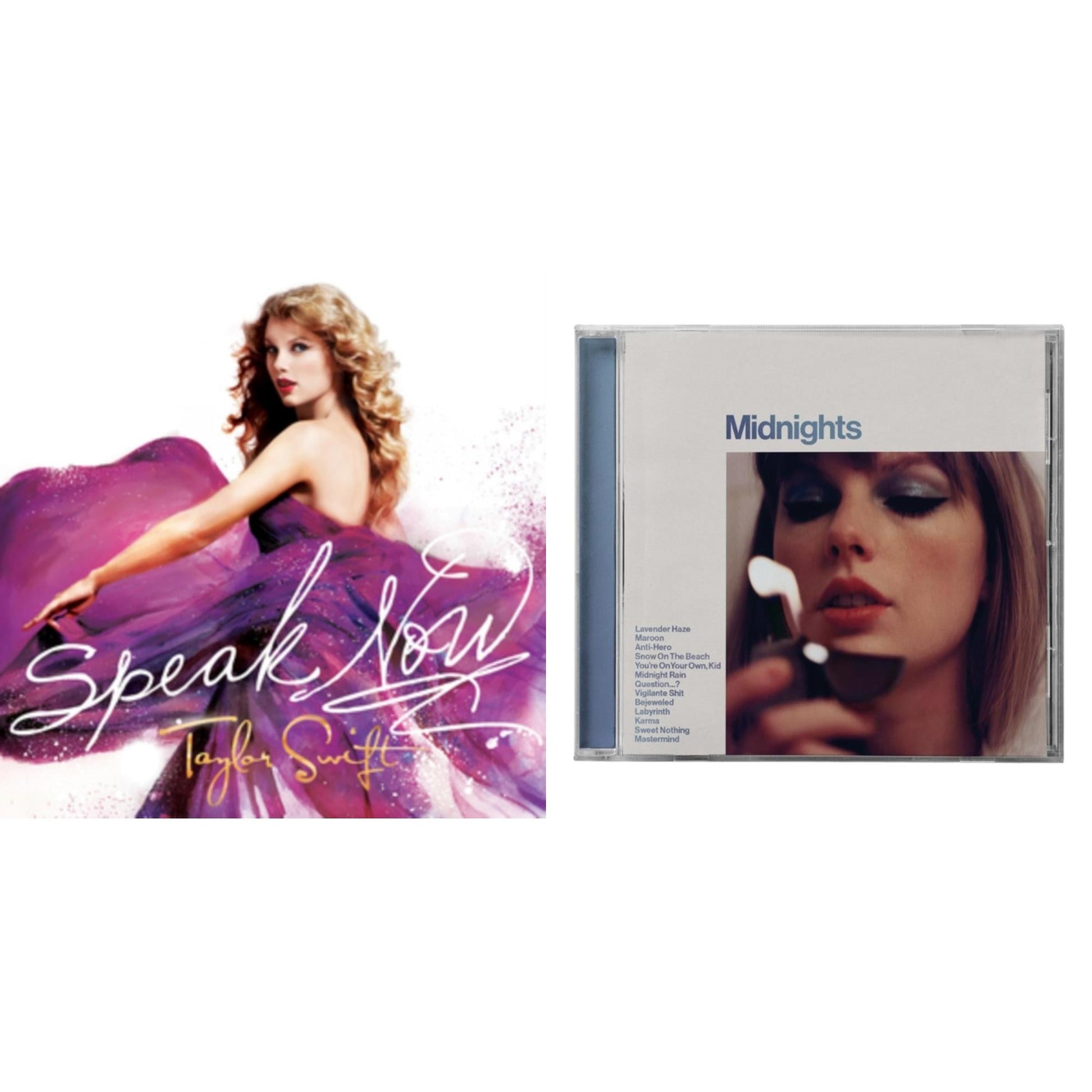 Taylor Swift - Midnights (X) (Moonstone Blue CD) & Speak Now