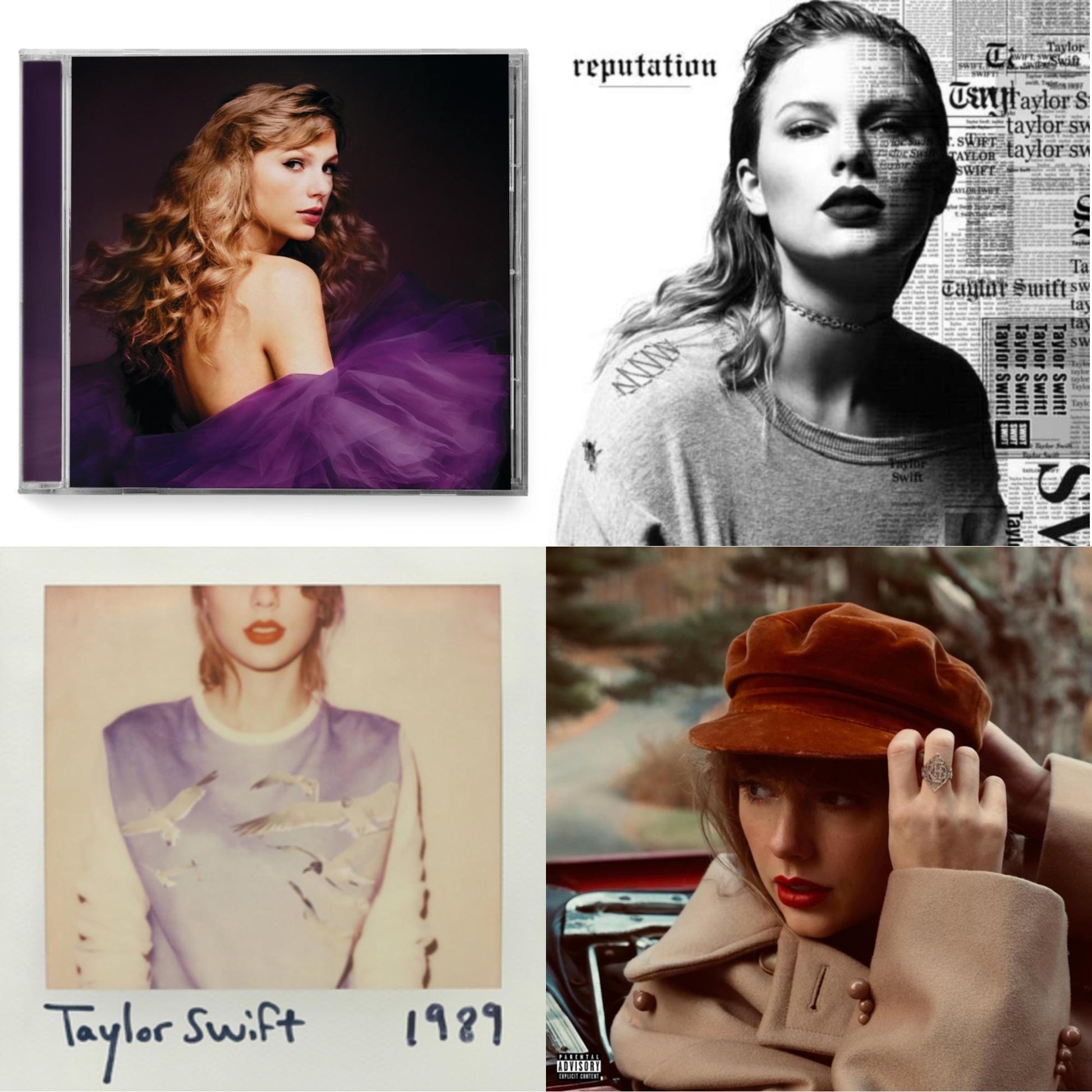 Taylor Swift - Red (Taylor's Version) (X) (2CD) & Speak Now (Taylor's Version) (2CD) & 1989 & Reputation