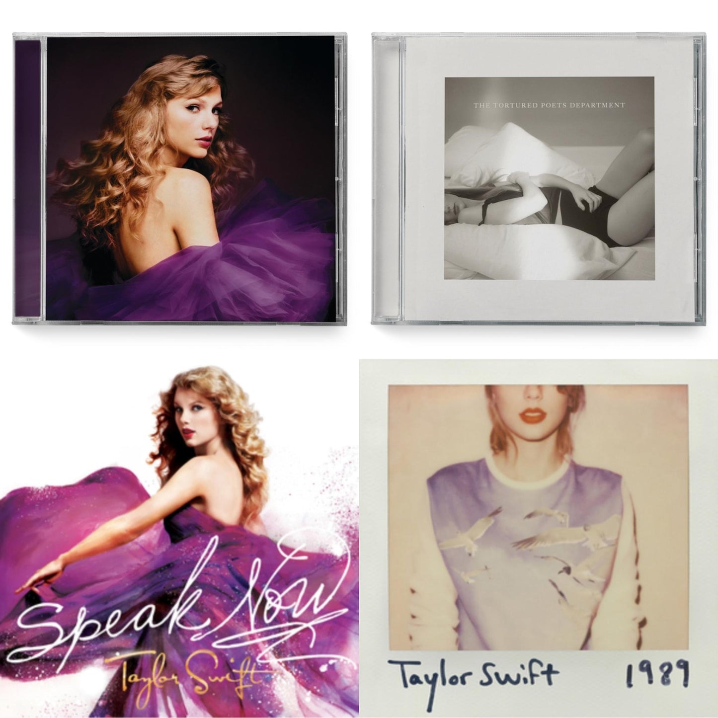Taylor Swift - Speak Now (Taylor's Version) (2CD) & Tortured Poets Department (X) (Manuscript- Bonus Track) & Speak Now & 1989