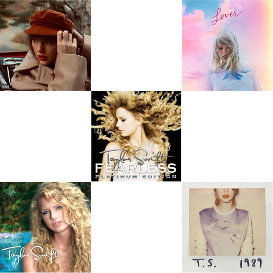 Taylor Swift - Red (Taylor's Version) (Edited) (2CD) & Taylor Swift & Fearless & Lover (Deluxe) (Version 2) & 1989