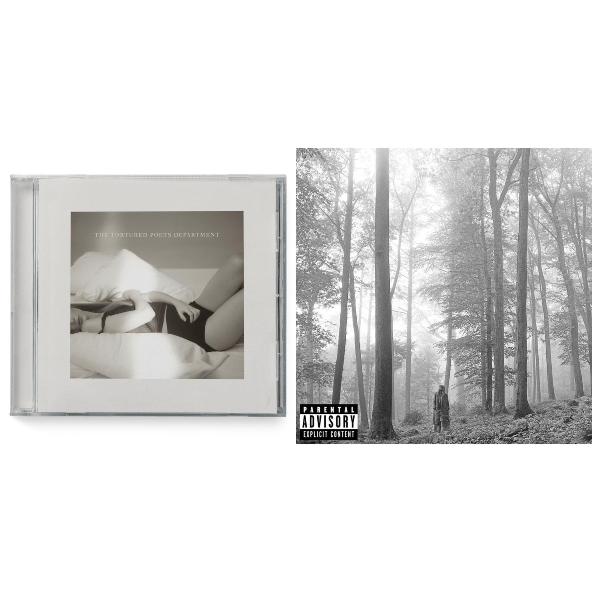 Taylor Swift - Folklore (X) & Tortured Poets Department (X) (Manuscript- Bonus Track) - CD Bundle