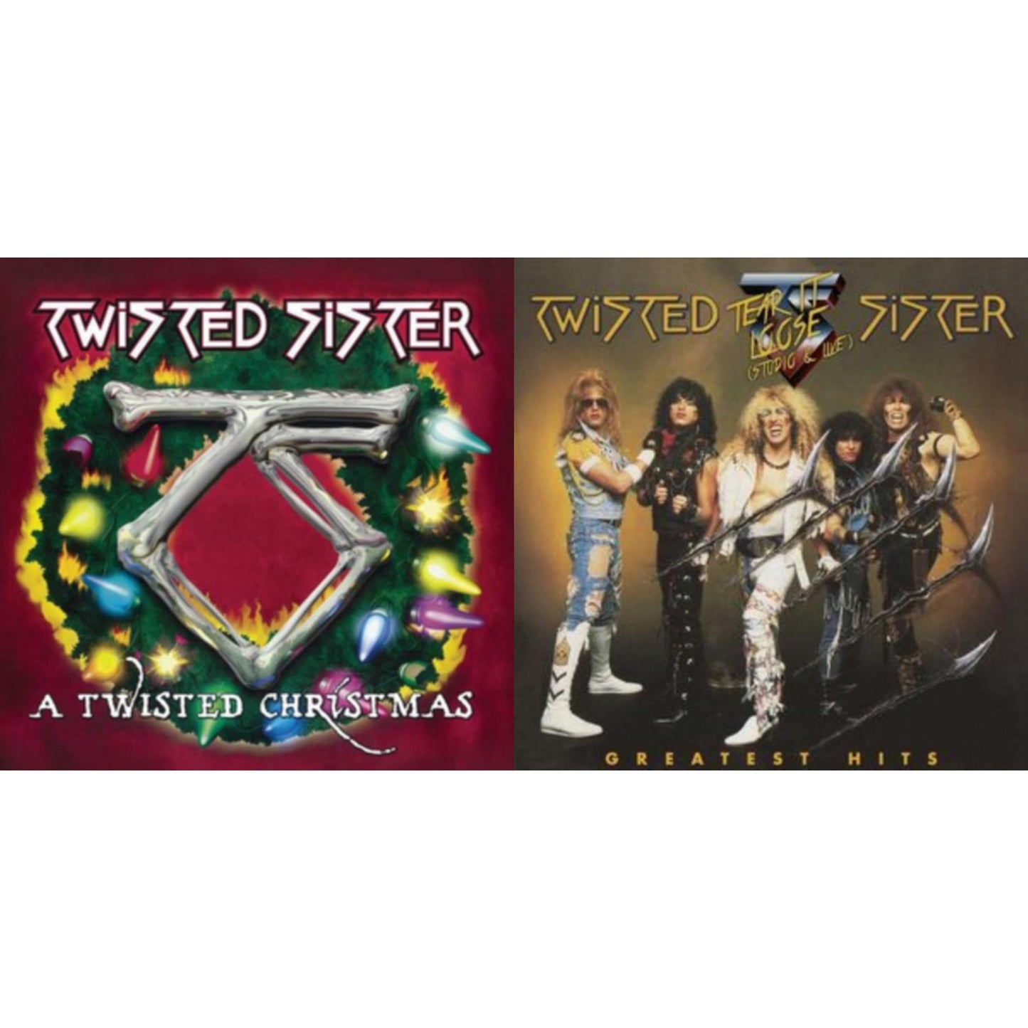 Twisted Sister - Twisted Christmas (Green LP Vinyl) & Greatest Hits -Tear It Loose - Atlantic Years - Studio & Live (Translucent Gold LP Vinyl/Limited)
