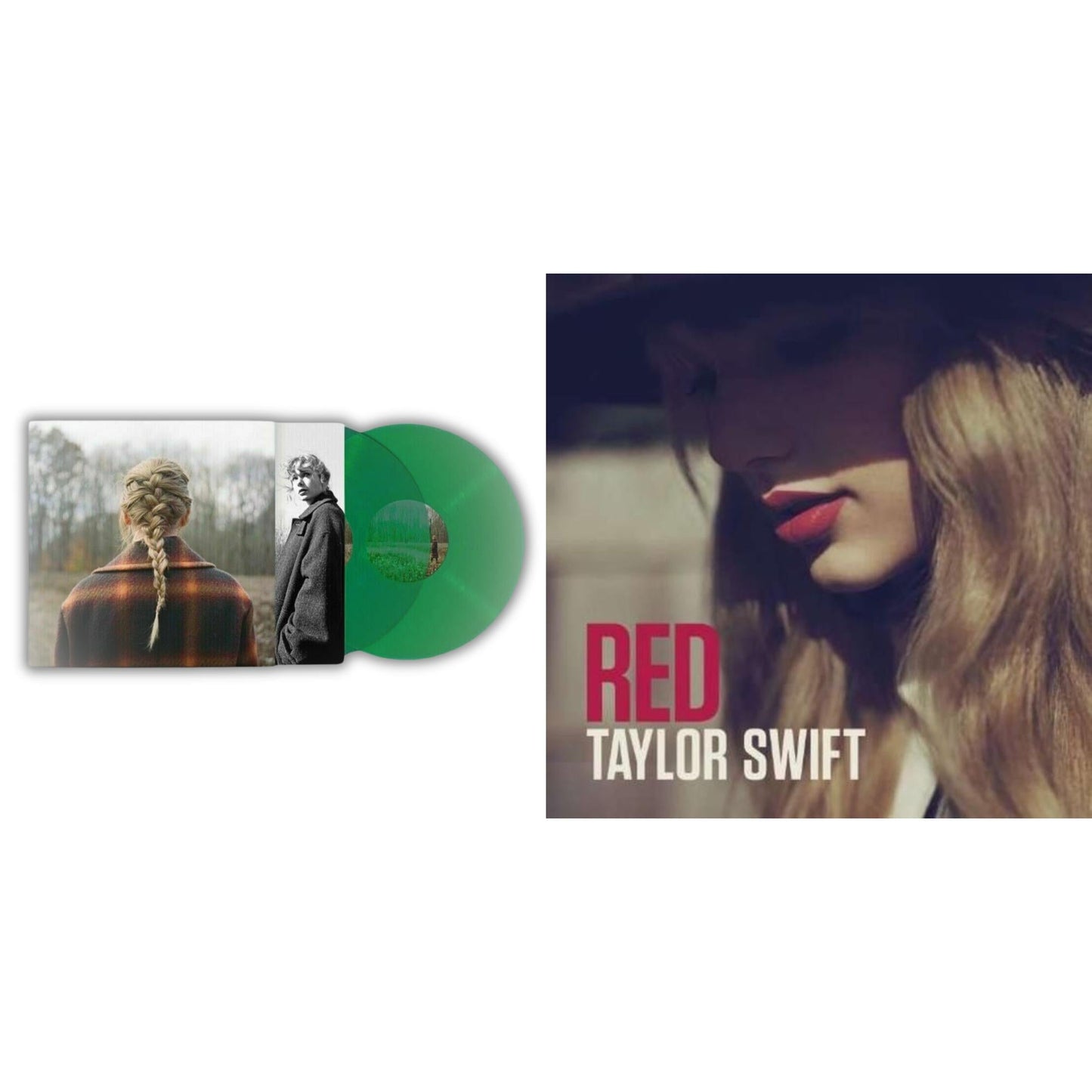 Taylor Swift - Taylor Swift - Evermore (Translucent Green Vinyl/2LP) & Red