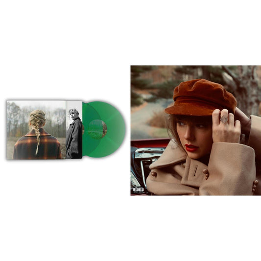 Taylor Swift - Taylor Swift - Evermore (Translucent Green Vinyl/2LP) & Red (Taylor's Version) (4LP)