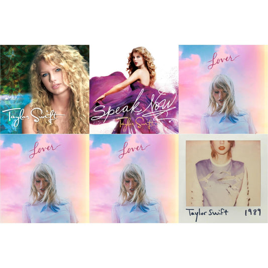 Taylor Swift - Taylor Swift & Speak Now & 1989 & Lover (Deluxe) (Version 1) & Lover (Deluxe) (Version 2) & Lover - CD Bundle