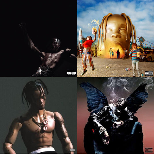 Travis Scott - Astroworld (X) (2 LP/150G/Dl Insert) & Utopia (X) (2LP/140G) & Rodeo (X) (2LP/150G/Dl Card) & Birds In The Trap Sing Mcknight (Pa) (2LP/150G/Dl Card)