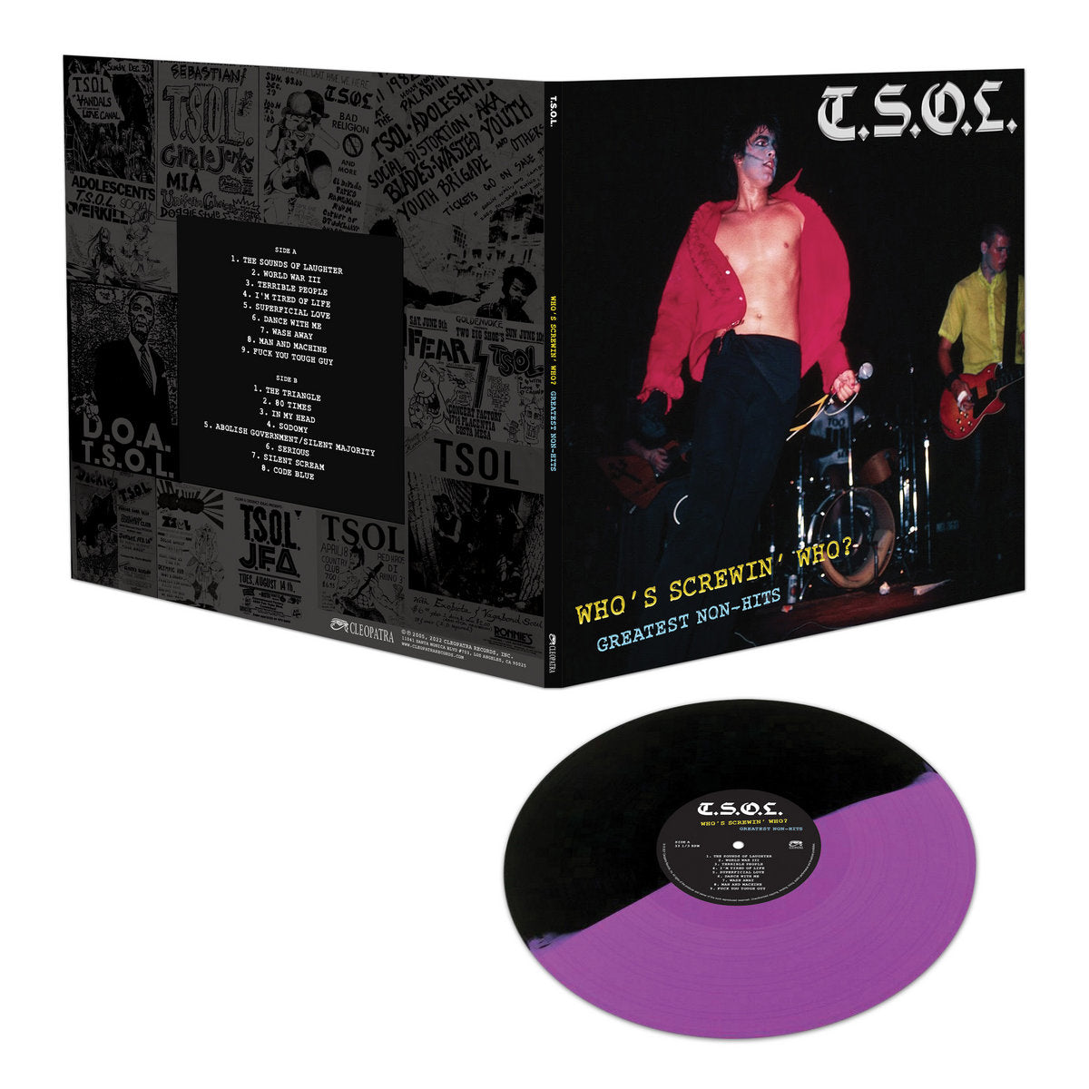 T.S.O.L. - Who's Screwin' Who? Greatest Non-Hits [Purple/Black] Vinyl Record