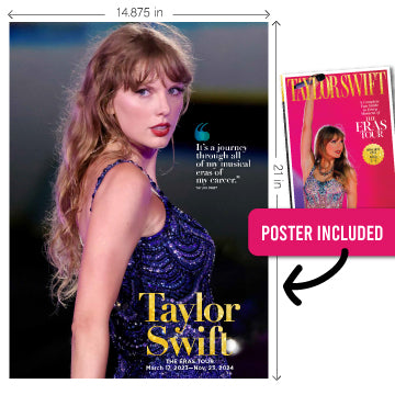 Taylor Swift - Fan Guide To The Eras Tour: 4 Collectible Covers, 1 Keepsake Issue, Swifties, Rehearsals, Concerts, Special Guests, Songs, Sets, Designer Outfits, Cities, 10 Eras, 100 Photos & Poster!