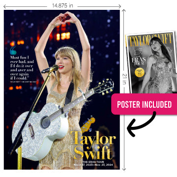 Taylor Swift - Fan Guide To The Eras Tour: 4 Collectible Covers, 1 Keepsake Issue, Swifties, Rehearsals, Concerts, Special Guests, Songs, Sets, Designer Outfits, Cities, 10 Eras, 100 Photos & Poster!
