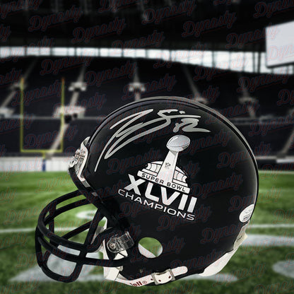 Torrey Smith Baltimore Ravens Autographed Super Bowl XLVII Mini-Helmet