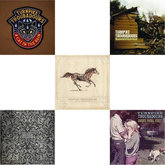 Turnpike Troubadours - Cat In The Rain & Turnpike Troubadours & Long Way From Your Heart & Diamonds & Gasoline & Goodbye Normal Street - LP Vinyl Bundle
