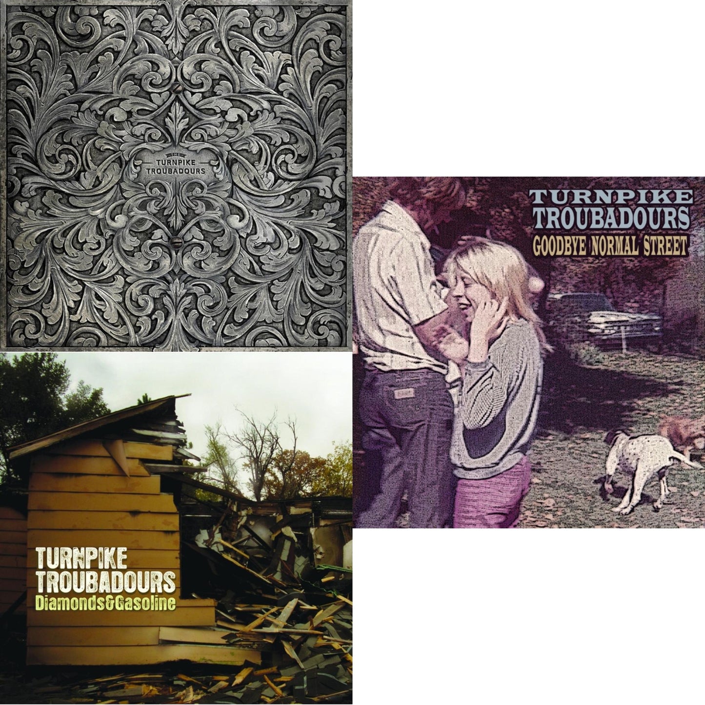 Turnpike Troubadours - Turnpike Troubadours & Diamonds & Gasoline & Goodbye Normal Street - LP Vinyl Bundle