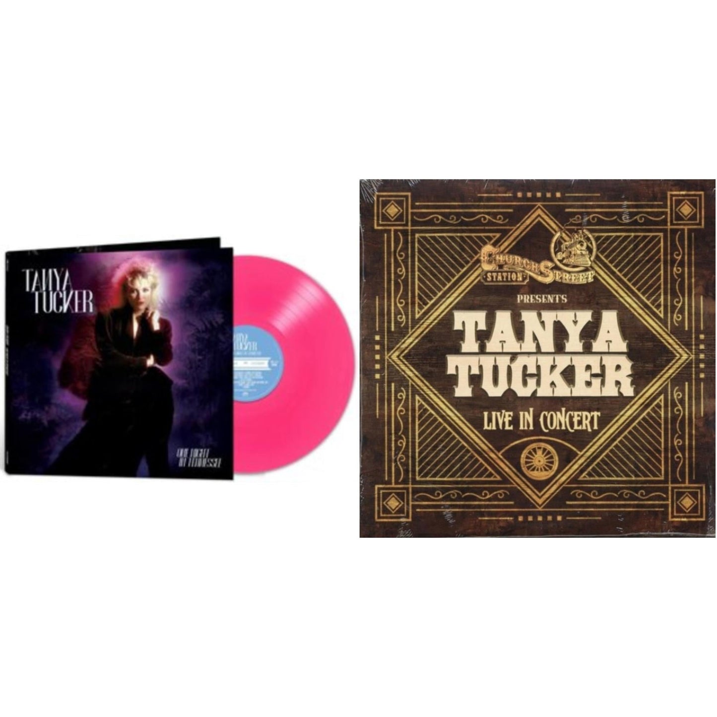 Tanya Tucker - Live At Church Street Station & One Night In Tennessee (Pink LP Vinyl)