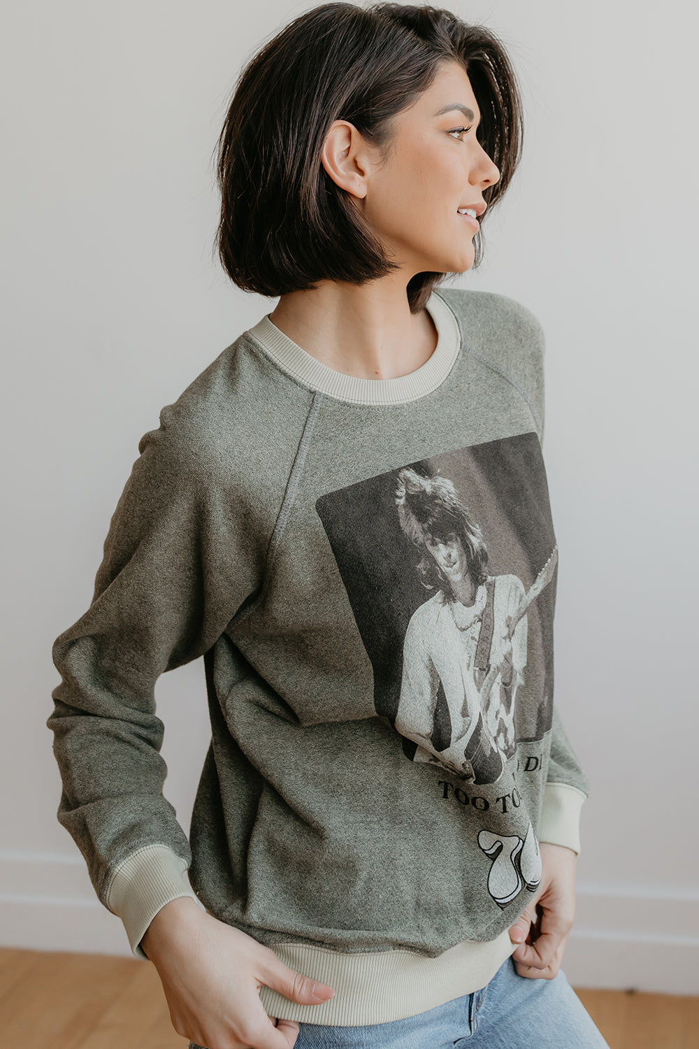 Rolling Stones Too Tough To Die Womens Sweatshirt Grey