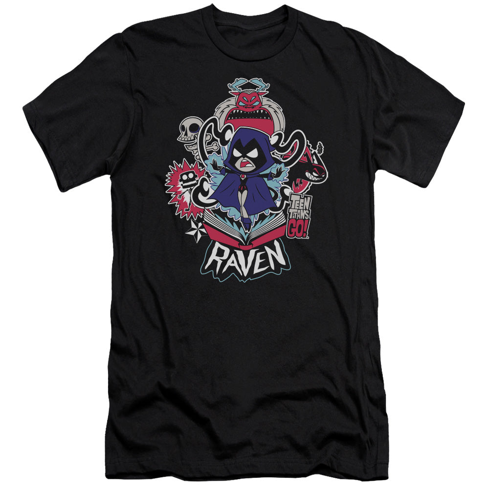 Teen Titans Go Raven Premium Bella Canvas Slim Fit Mens T Shirt Black