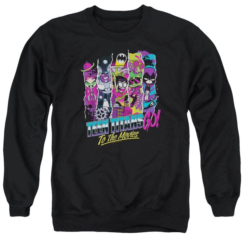 Teen Titans Go To The Movies To The Movies Mens Crewneck Sweatshirt Black