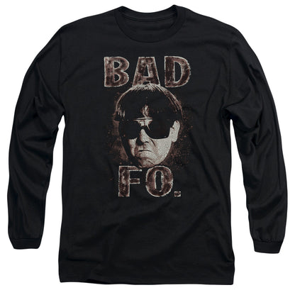 Three Stooges Bad Moe Fo Mens Long Sleeve Shirt Black Officially Licensed
