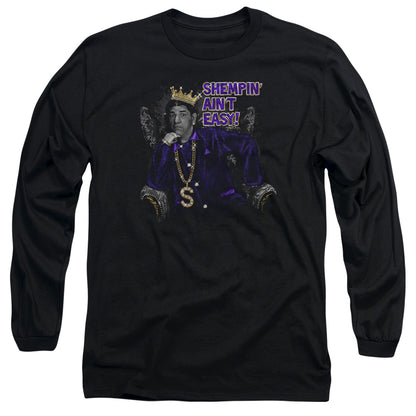 Three Stooges Shempin Mens Long Sleeve Shirt Black Officially Licensed
