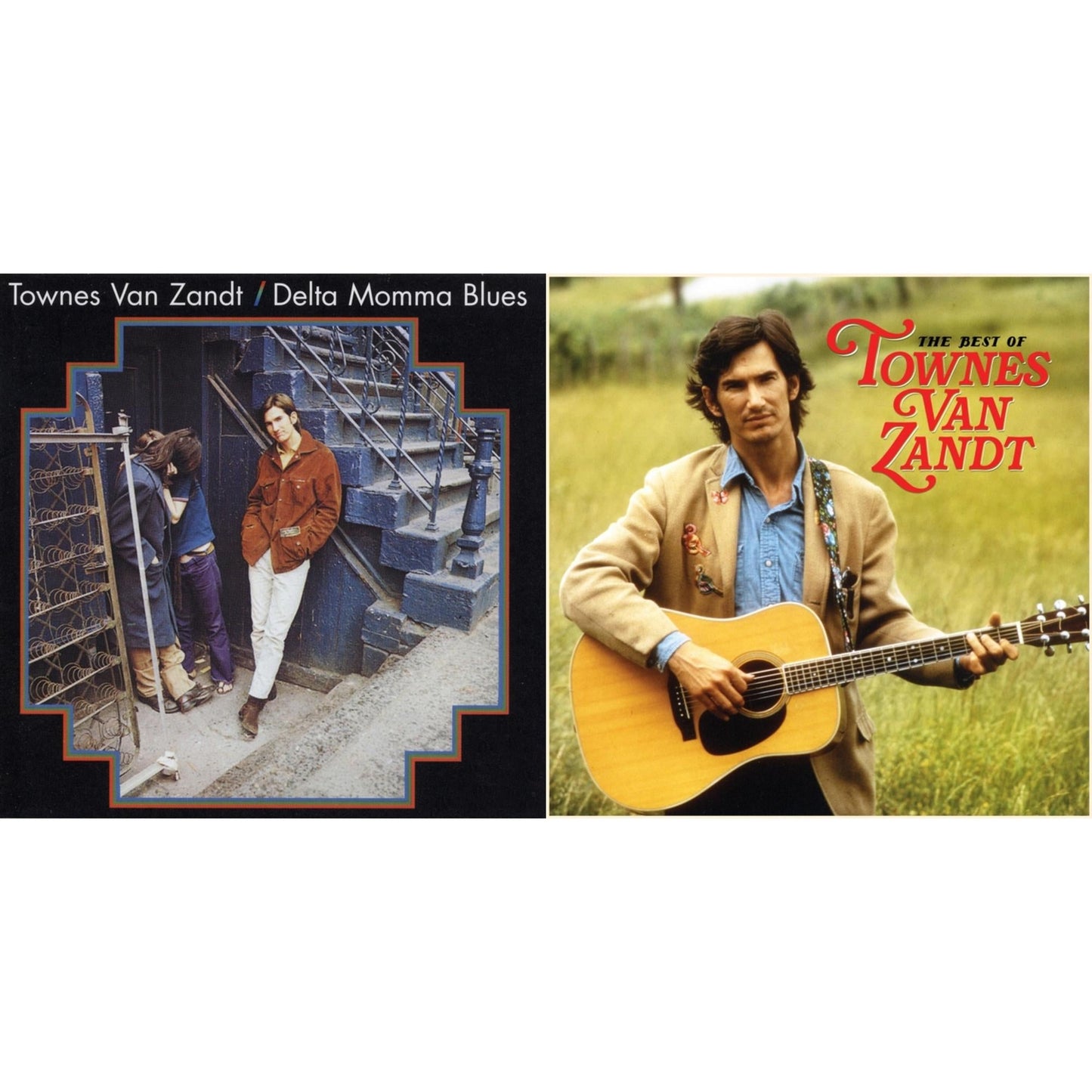 Townes Van Zandt - Delta Momma Blues & Best Of Townes Van Zandt - LP Vinyl Bundle