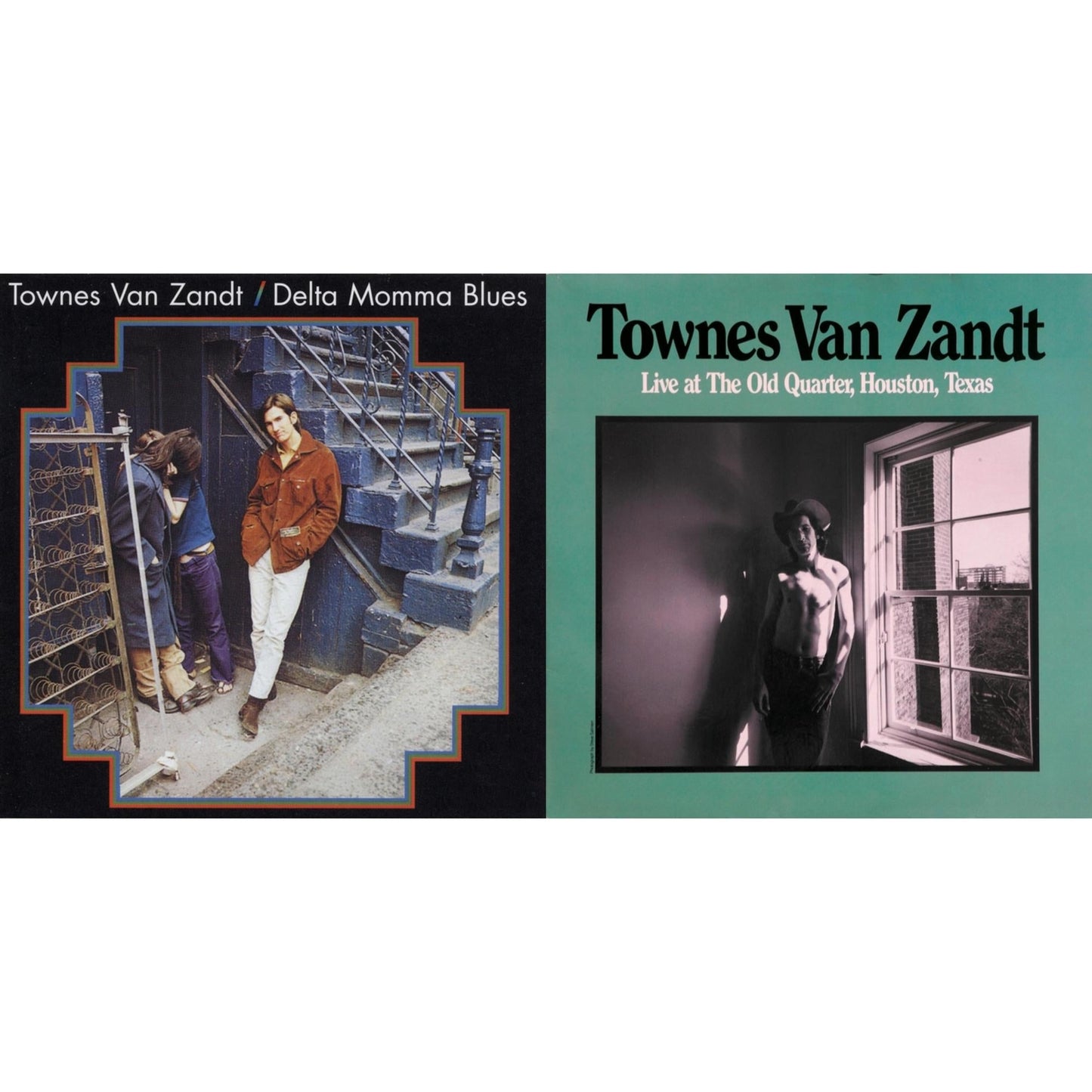 Townes Van Zandt - Delta Momma Blues & Live At The Old Quarter Houston Texas - LP Vinyl Bundle