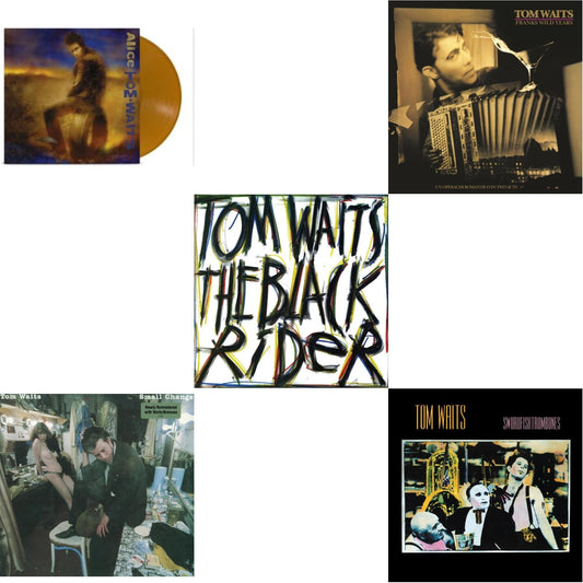 Tom Waits - Alice & Small Change (2017 Remaster) & Black Rider (Remaster) & Frank's Wild Years (Remaster) & Swordfishtrombones (Remaster) - LP Vinyl Bundle