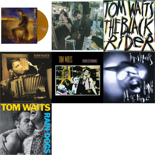 Tom Waits - Alice & Small Change (2017 Remaster) & Black Rider (Remaster) & Frank's Wild Years (Remaster) & Swordfishtrombones (Remaster) & Bone Machine (Remaster) & Rain Dogs (Remaster) - LP Vinyl Bundle