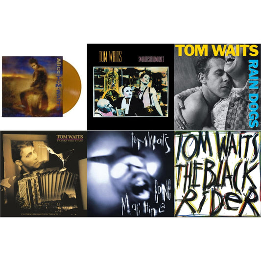Tom Waits - Alice & Black Rider (Remaster) & Frank's Wild Years (Remaster) & Swordfishtrombones (Remaster) & Bone Machine (Remaster) & Rain Dogs (Remaster) - LP Vinyl Bundle