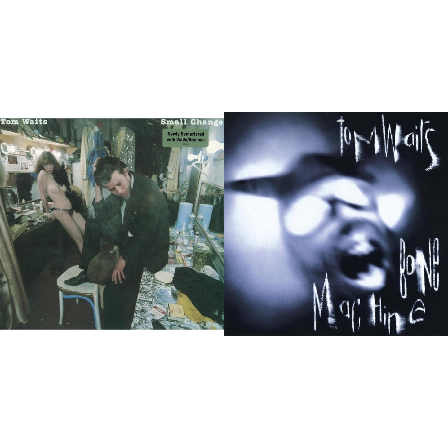 Tom Waits - Small Change (2017 Remaster) & Bone Machine (Remaster) - LP Vinyl Bundle