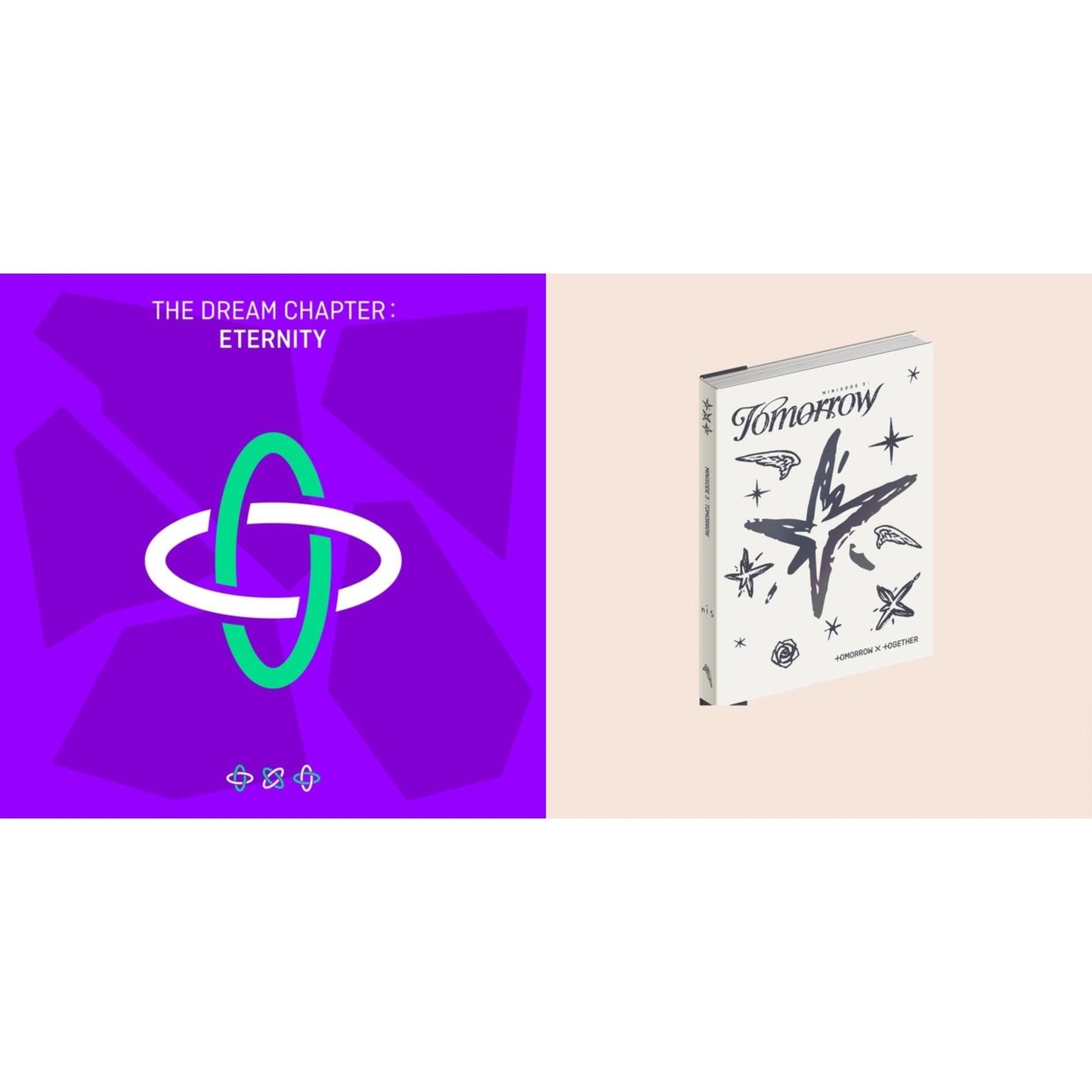 Tomorrow X Together - Minisode 3: Tomorrow (Ethereal Ver.) & Dream Chapter: Eternity (Port Version/Photobook/Photocards/Poster/Stickers) - CD Bundle